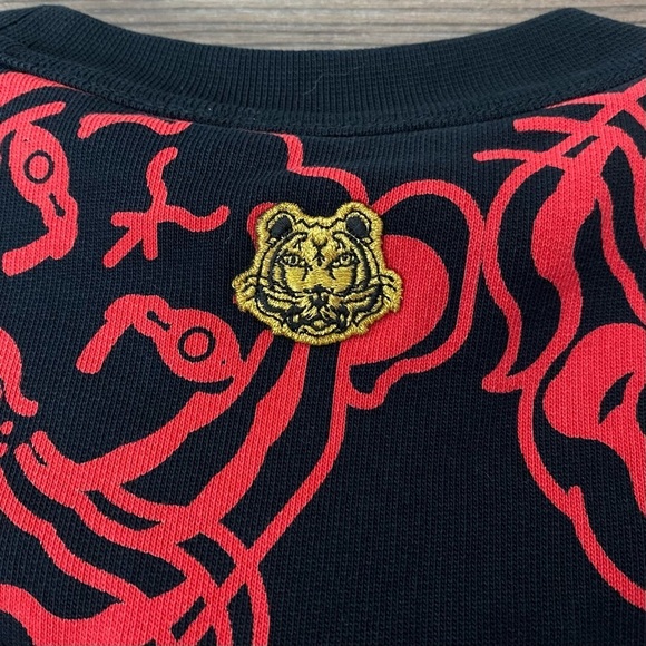 Kenzo Chinese New Year Tiger Print Logo Crew Sweatshirt - Picture 7 of 14